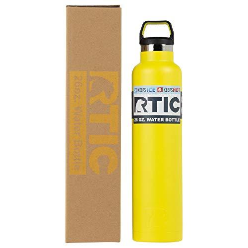 RTIC 26 OZ VACUUM INSULATED WATER BOTTLE, METAL STAINLESS STEEL DOUBLE WALL INSULATION, BPA FREE REUSABLE, LEAK-PROOF THERMOS FLASK FOR HOT AND C |  | 01