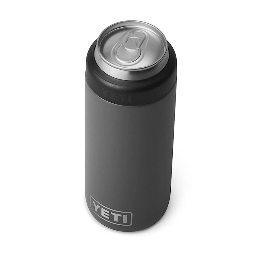 YETI RAMBLER 12 OZ. COLSTER SLIM CAN INSULATOR FOR THE SLIM HARD SELTZER CANS, CHARCOAL | YETI