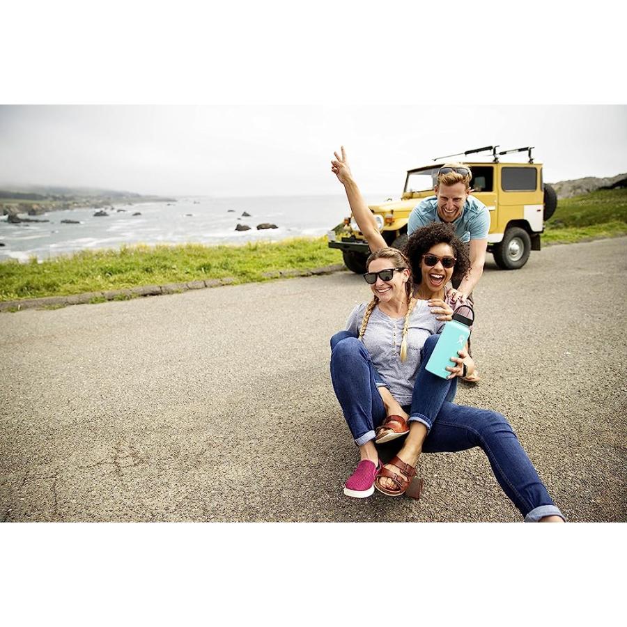 HYDRO FLASK WIDE MOUTH BPA FREE HONEYCOMB INSULATED SPORTS WATER BOTTLE FLEX CAP, BLACK | HYDRO FLASK | 05