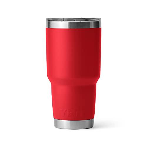 YETI RAMBLER 30 OZ TUMBLER, STAINLESS STEEL, VACUUM INSULATED WITH MAGSLIDER LID (RESCUE RED, 1 COUNT (PACK OF 1)) | YETI | 04