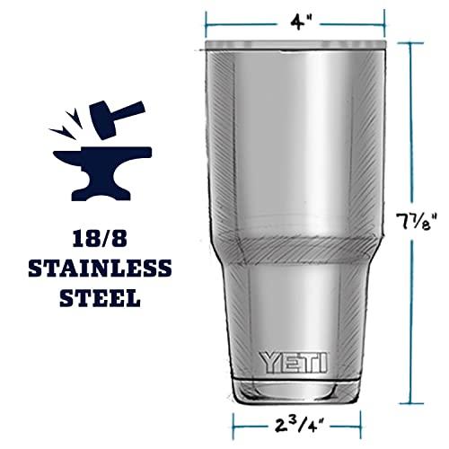 YETI RAMBLER 30 OZ TUMBLER, STAINLESS STEEL, VACUUM INSULATED WITH MAGSLIDER LID (RESCUE RED, 1 COUNT (PACK OF 1)) | YETI | 05