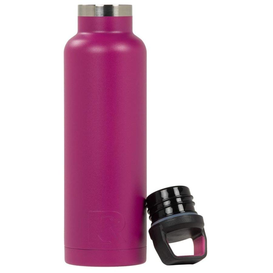 RTIC 20 OZ VACUUM INSULATED WATER BOTTLE, METAL STAINLESS STEEL DOUBLE WALL INSULATION, BPA FREE REUSABLE, LEAK-PROOF THERMOS FLASK FOR HOT AND C |  | 02