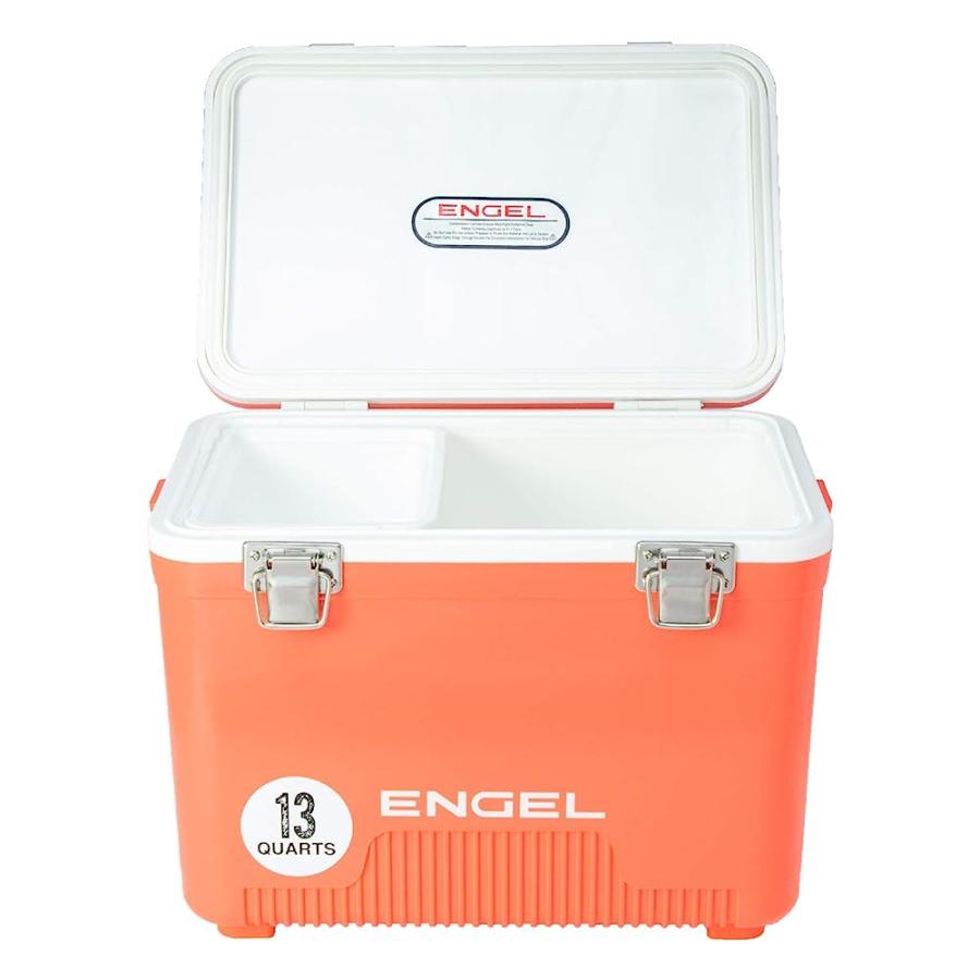 ENGEL UC13 13 QUART LEAK-PROOF, AIR TIGHT, DRYBOX COOLER AND SMALL HARD SHELL LUNCHBOX FOR MEN AND WOMEN IN CORAL |  | 04