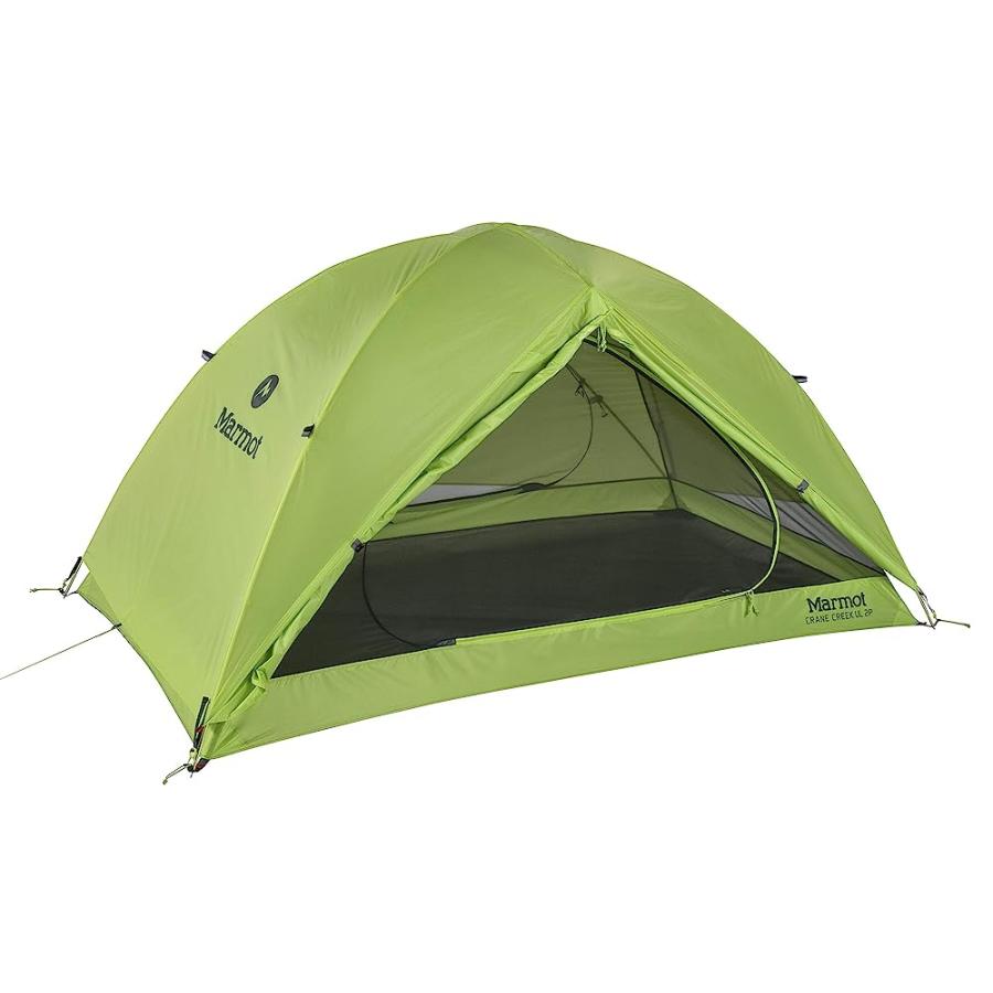 MARMOT CRANE CREEK 3-PERSON ULTRA LIGHTWEIGHT BACKPACKING AND CAMPING TENT, MACAW GREEN/CROCODILE | Marmot | 02