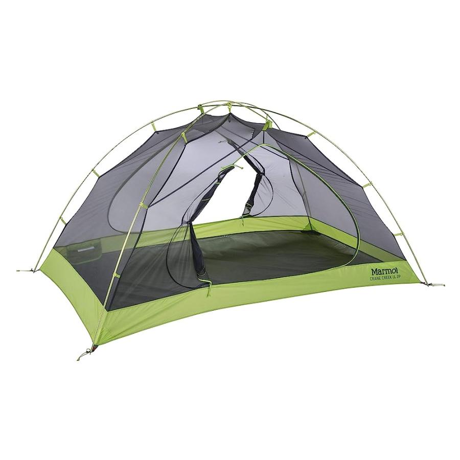 MARMOT CRANE CREEK 3-PERSON ULTRA LIGHTWEIGHT BACKPACKING AND CAMPING TENT, MACAW GREEN/CROCODILE | Marmot | 04