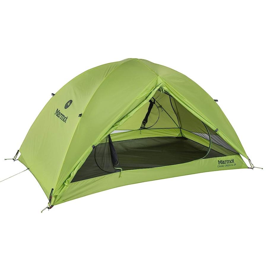 MARMOT CRANE CREEK 3-PERSON ULTRA LIGHTWEIGHT BACKPACKING AND CAMPING TENT, MACAW GREEN/CROCODILE | Marmot | 05