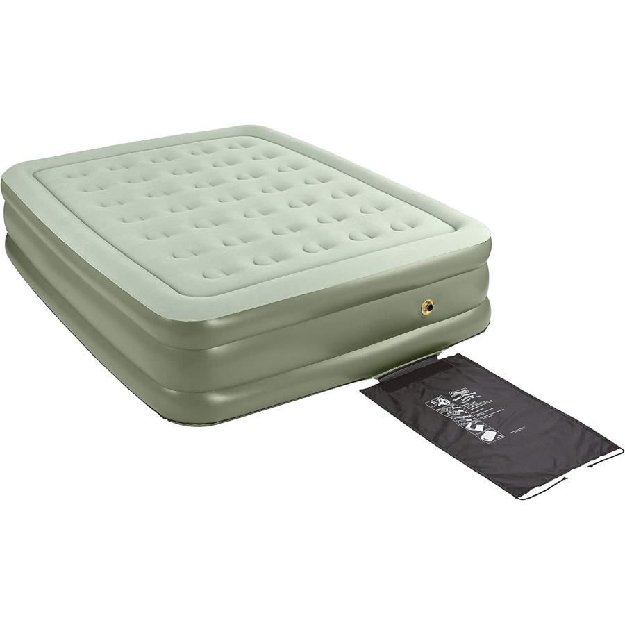 Coleman Air Mattress Double-High SupportRest Air Bed for Indoor or Outdoor Use , Green｜usdirectmax｜02