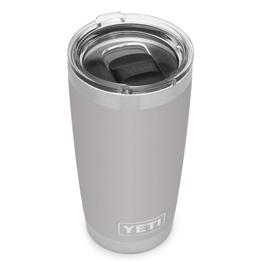 YETI Rambler 20オンス タンブラー マグスライダー蓋付き 真空断熱 ステンレス製、グラネットグレー | YETI