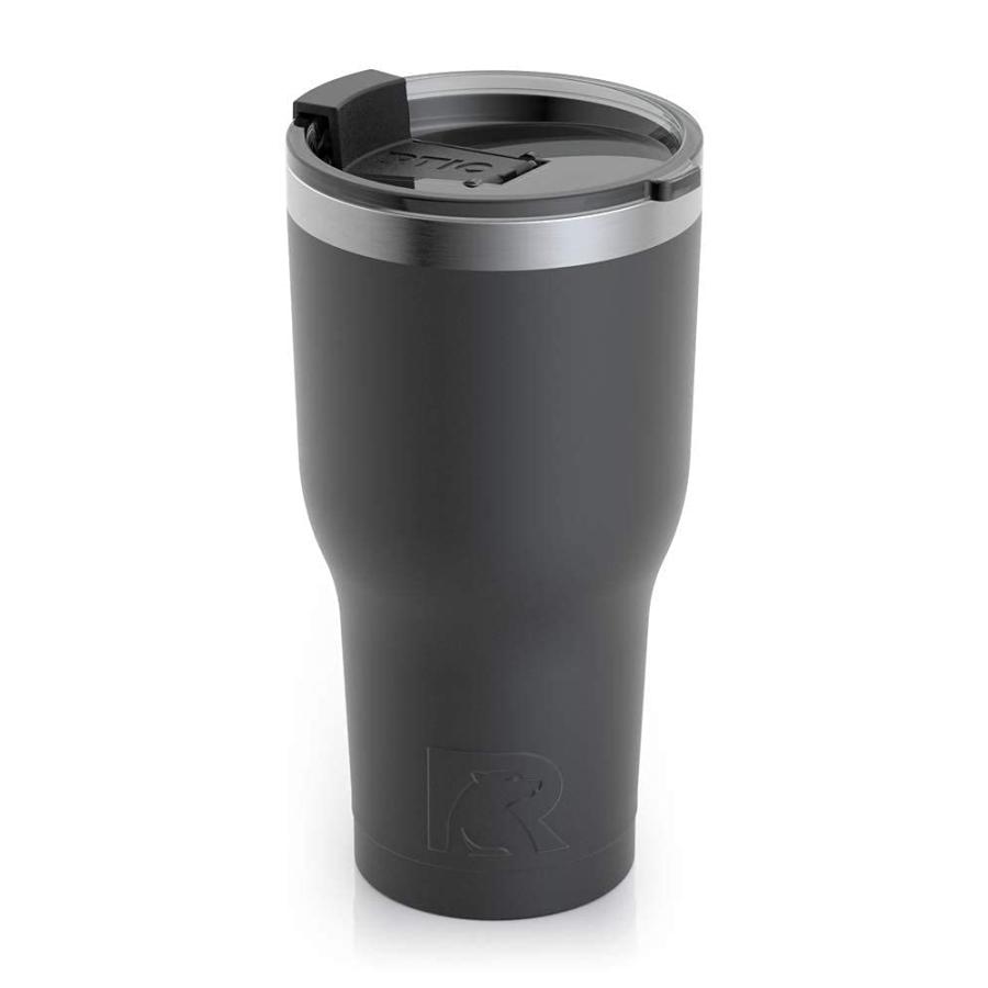 RTIC 30 OZ INSULATED TUMBLER STAINLESS STEEL COFFEE TRAVEL MUG WITH LID, SPILL PROOF, HOT BEVERAGE AND COLD, PORTABLE THERMAL CUP FOR CAR, CAMPIN | 