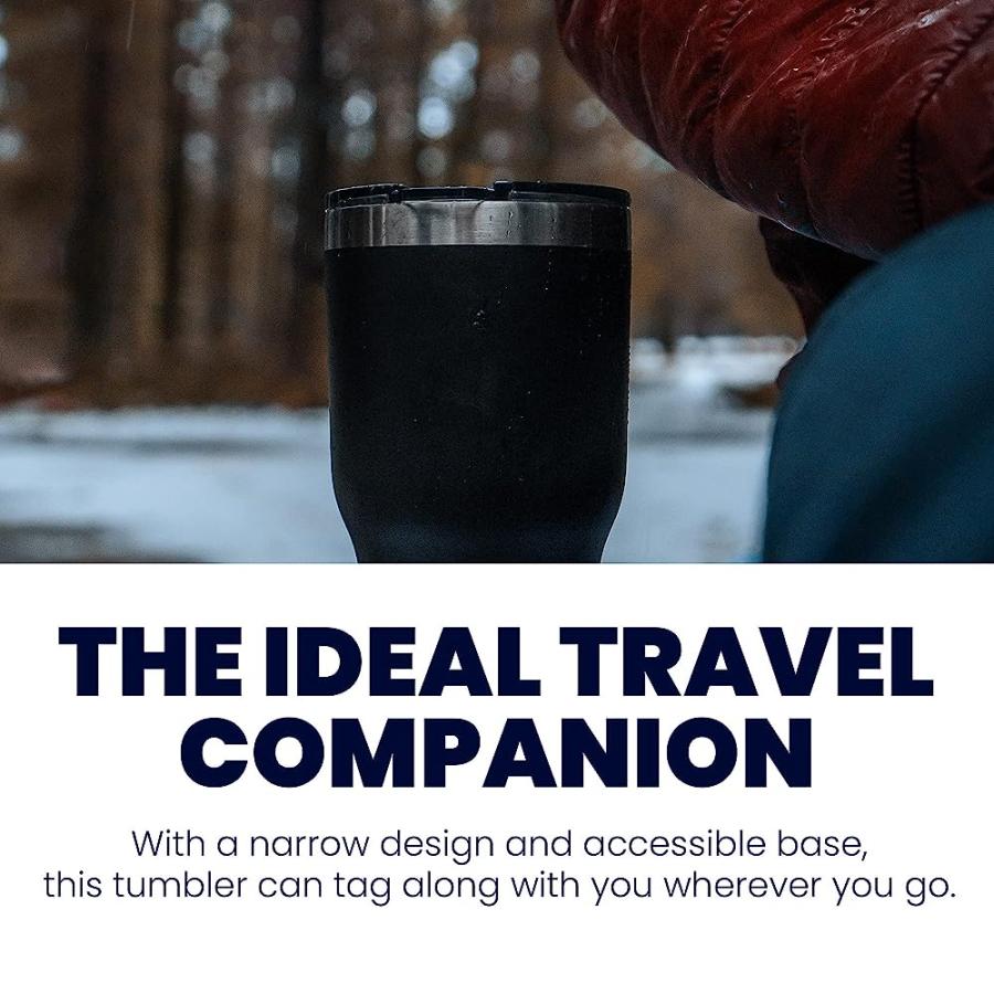 RTIC 30 OZ INSULATED TUMBLER STAINLESS STEEL COFFEE TRAVEL MUG WITH LID, SPILL PROOF, HOT BEVERAGE AND COLD, PORTABLE THERMAL CUP FOR CAR, CAMPIN |  | 04