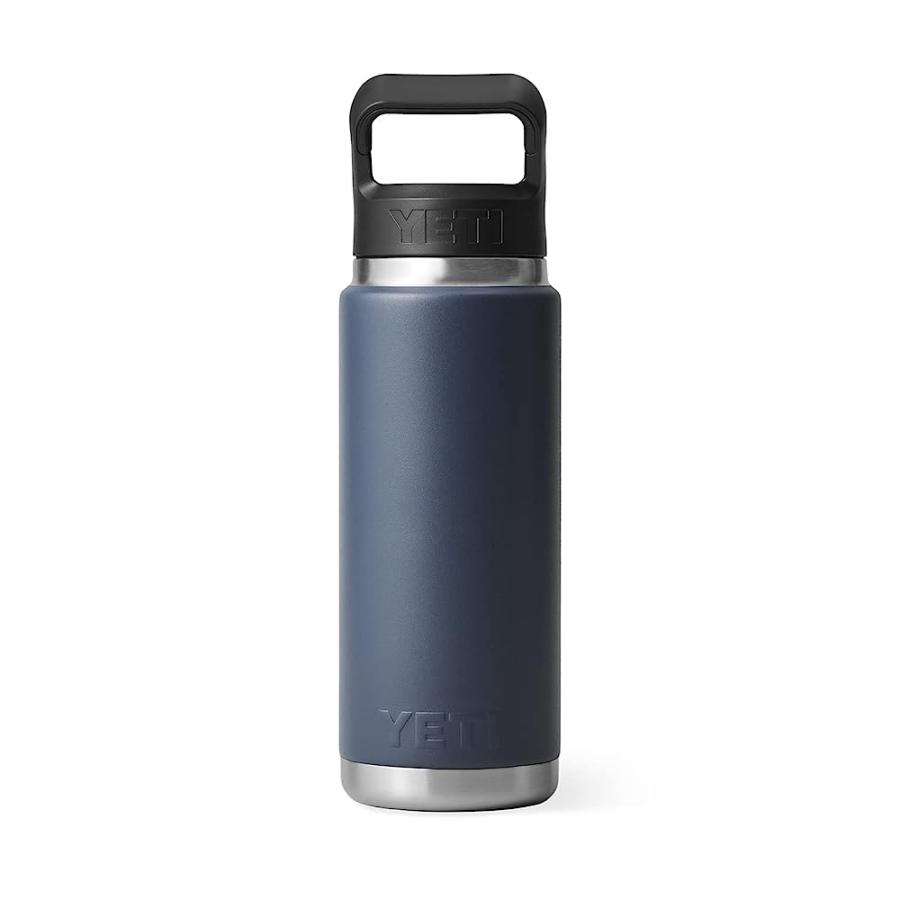 YETI RAMBLER 26 OZ BOTTLE, VACUUM INSULATED, STAINLESS STEEL WITH STRAW CAP, NAVY | YETI | 06