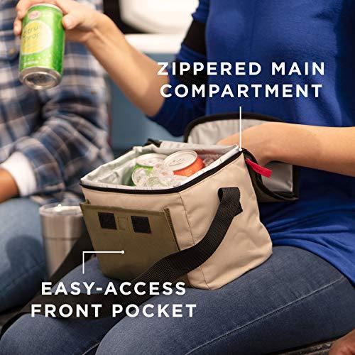 COLEMAN 9-CAN COLLAPSIBLE COOLER WITH 16-HOUR ICE RETENTION | SOFT-SIDED COOLER BAG FOLDS FLAT FOR COMPACT STORAGE, SLATE | Coleman | 03