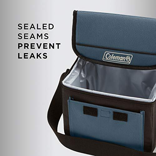 COLEMAN 9-CAN COLLAPSIBLE COOLER WITH 16-HOUR ICE RETENTION | SOFT-SIDED COOLER BAG FOLDS FLAT FOR COMPACT STORAGE, SLATE | Coleman | 04