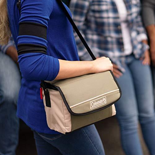 COLEMAN 9-CAN COLLAPSIBLE COOLER WITH 16-HOUR ICE RETENTION | SOFT-SIDED COOLER BAG FOLDS FLAT FOR COMPACT STORAGE, SLATE | Coleman | 05