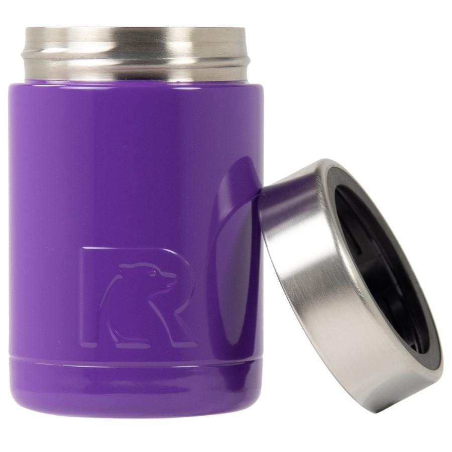 RTIC CAN COOLER INSULATED, BEER, BEVERAGE, SODA CAN COOLER WITH LID, STAINLESS STEEL METAL, DOUBLE WALL INSULATION COOZIE FOR CANS, SWEAT PROOF, |  | 02