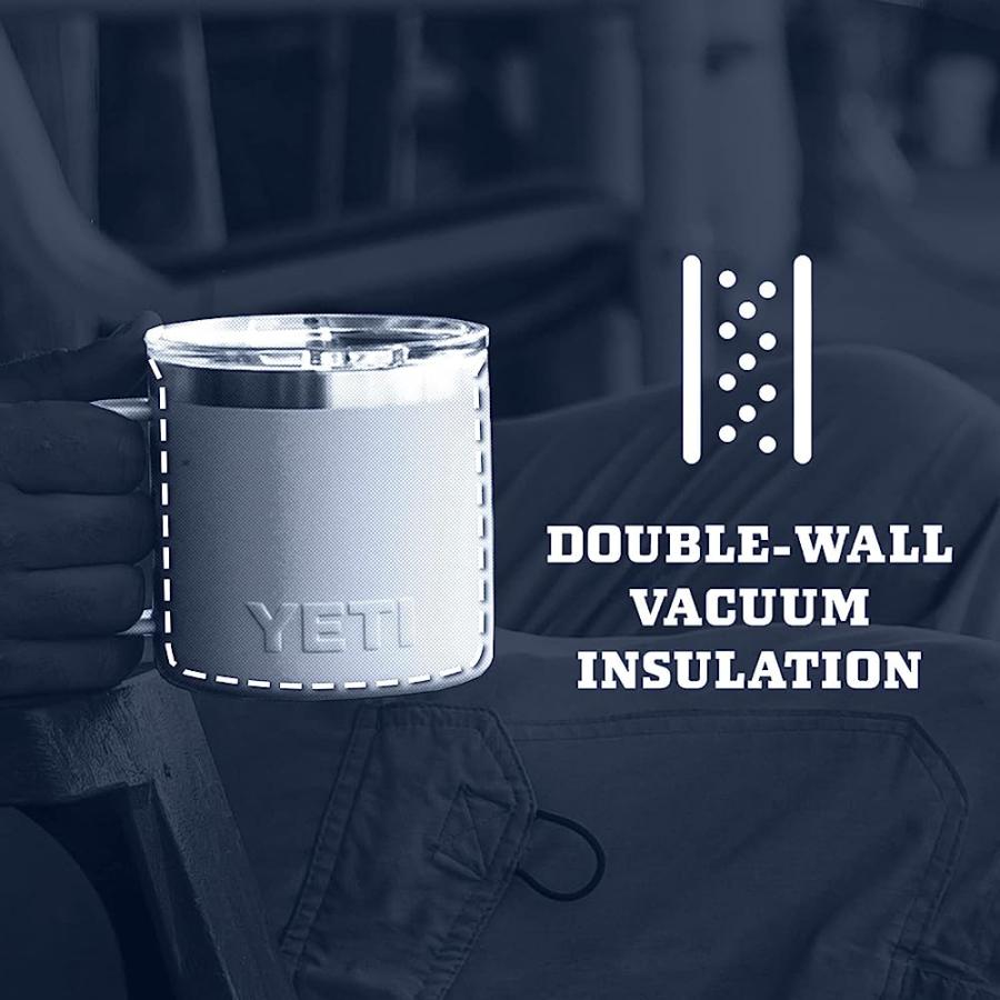 YETI RAMBLER 10 OZ STACKABLE MUG, VACUUM INSULATED, STAINLESS STEEL WITH MAGSLIDER LID, CHARCOAL | YETI | 05
