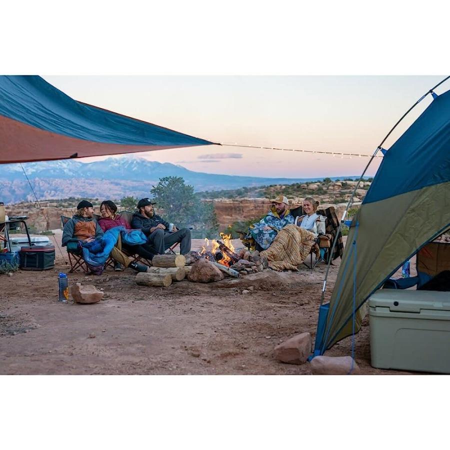 KELTY BIGGIE 2-PERSON INDOOR/OUTDOOR INSULATED CAMPING BLANKET TRAVEL THROW TWO PERSON LARGE SIZE, GROUND COVERING, CONCERT BLANKET, STUFF SACK I | KELTY | 02