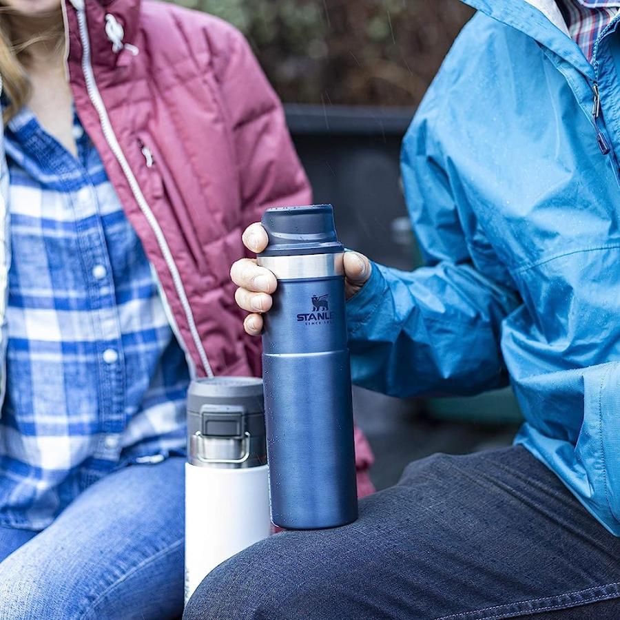 STANLEY CLASSIC TRIGGER ACTION TRAVEL MUG 20 OZ LEAK PROOF + PACKABLE HOT & COLD THERMOS BPA FREE STAINLESS-STEEL TRAVEL CUP, NIGHTFALL, 1 COUNT | STANLEY | 05
