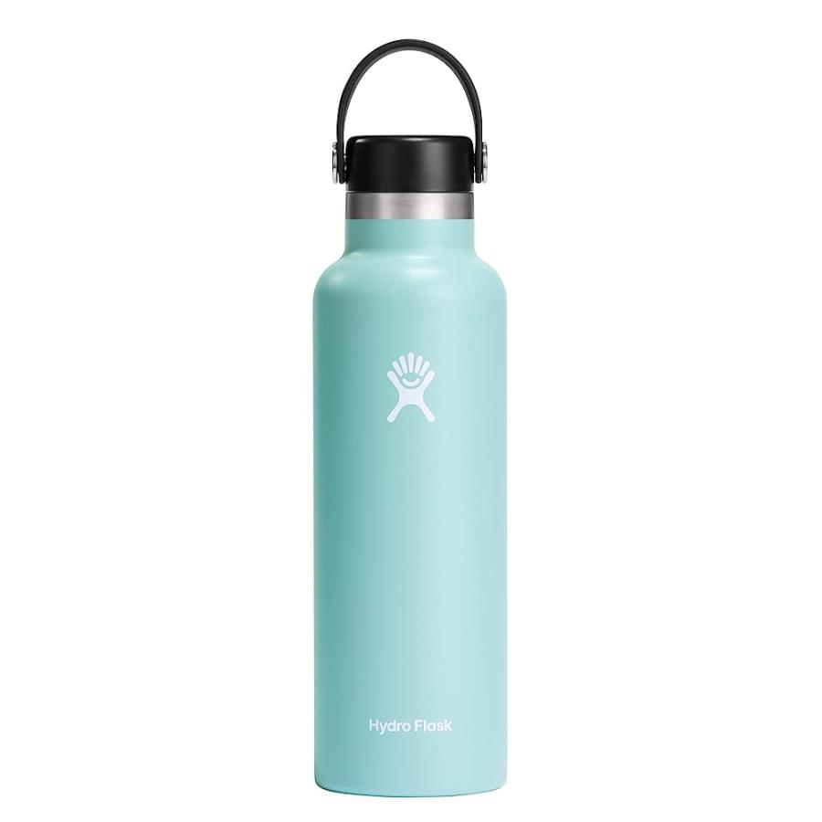 HYDRO FLASK 21 OZ STANDARD MOUTH WITH FLEX CAP STAINLESS STEEL REUSABLE WATER BOTTLE DEW -VACUUM INSULATED, DISHWASHER SAFE, BPA-FREE, NON-TOXIC | HYDRO FLASK