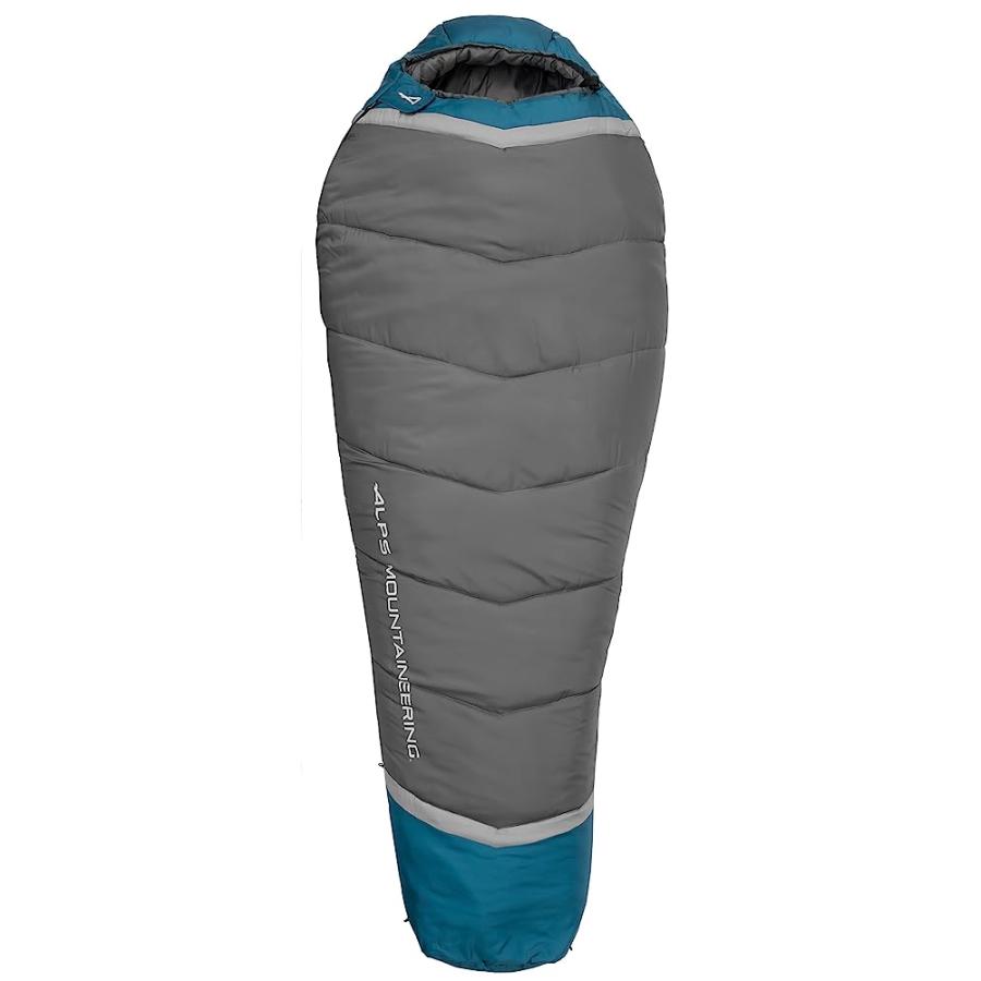 ALPS MOUNTAINEERING BLAZE 0° MUMMY SLEEPING BAG REGULAR, CHARCOAL/BLUE CORAL - NEW | ALPS MOUNTAINEERING