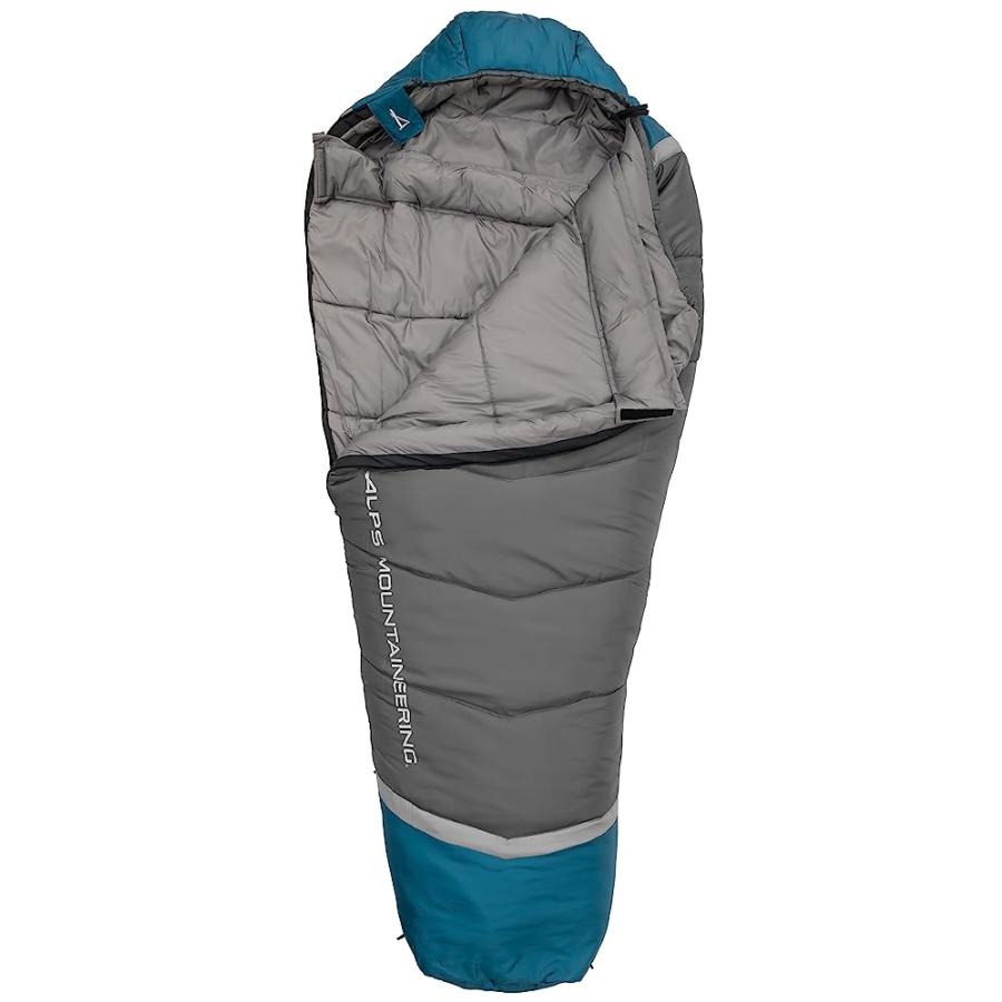 ALPS MOUNTAINEERING BLAZE 0° MUMMY SLEEPING BAG REGULAR, CHARCOAL/BLUE CORAL - NEW | ALPS MOUNTAINEERING | 01