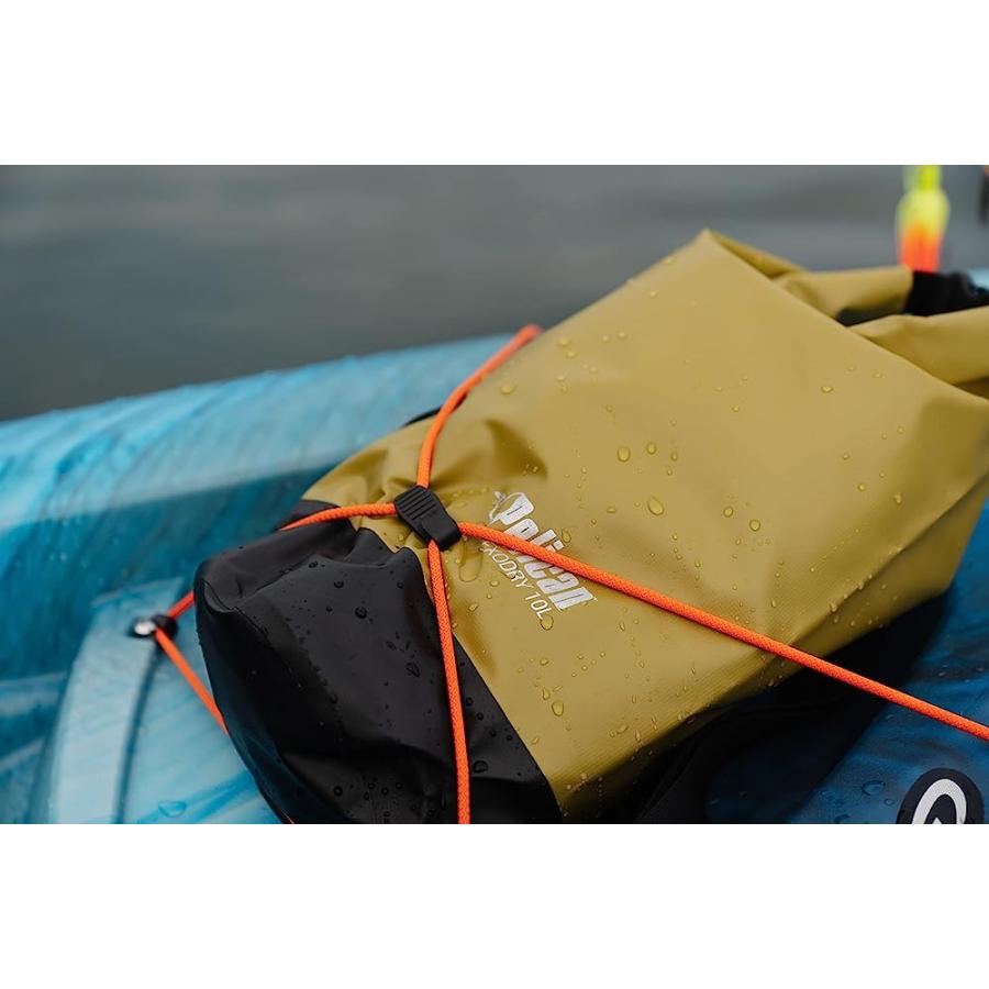 PELICAN EXODRY 10L SMALL DRYBAG OLIVE WATERPROOF SHOULDER STRAP THICK & LIGHTWEIGHT ROLL TOP DRY COMPRESSION KEEPS GEAR DRY FOR KAYAKING, BEACH, | PELICAN PRODUCTS | 05