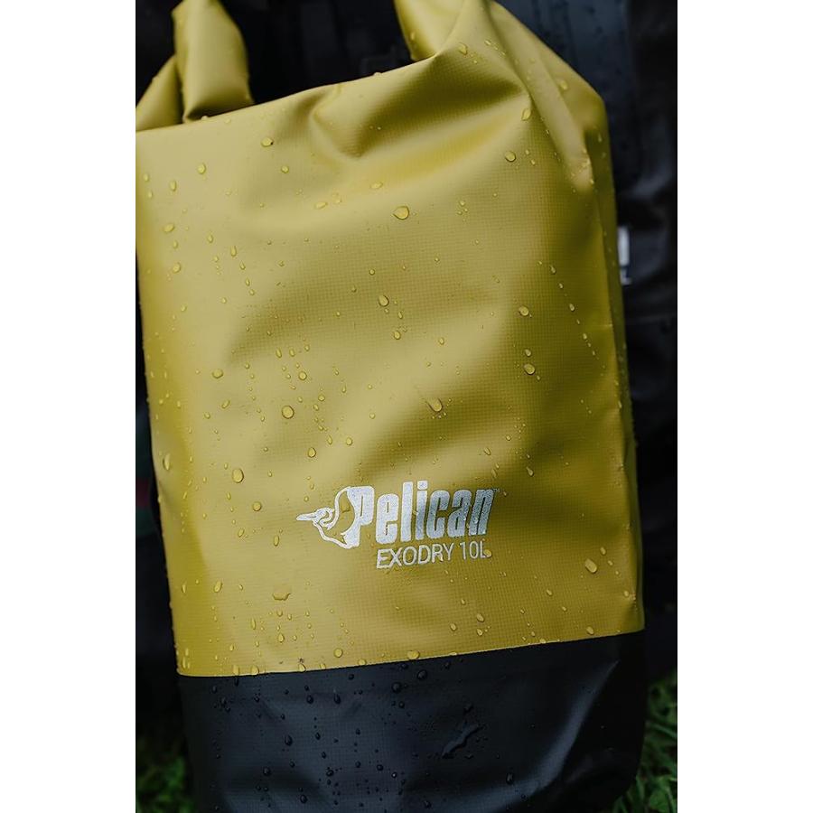 PELICAN EXODRY 10L SMALL DRYBAG OLIVE WATERPROOF SHOULDER STRAP THICK & LIGHTWEIGHT ROLL TOP DRY COMPRESSION KEEPS GEAR DRY FOR KAYAKING, BEACH, | PELICAN PRODUCTS | 06