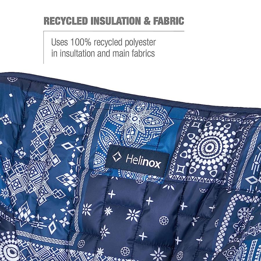 HELINOX SEAT WARMER INSULATED FITTED CHAIR COVER, CHAIR ONE, BLUE BANDANA/RED BANDANA | Helinox | 02