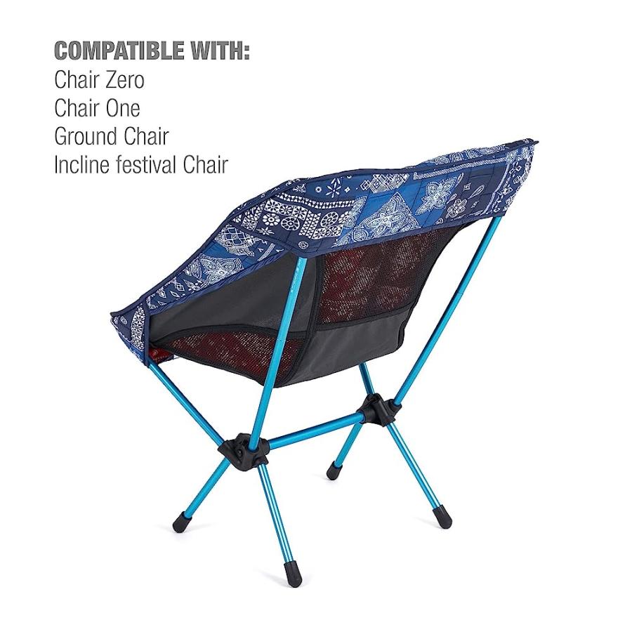 HELINOX SEAT WARMER INSULATED FITTED CHAIR COVER, CHAIR ONE, BLUE BANDANA/RED BANDANA | Helinox | 03