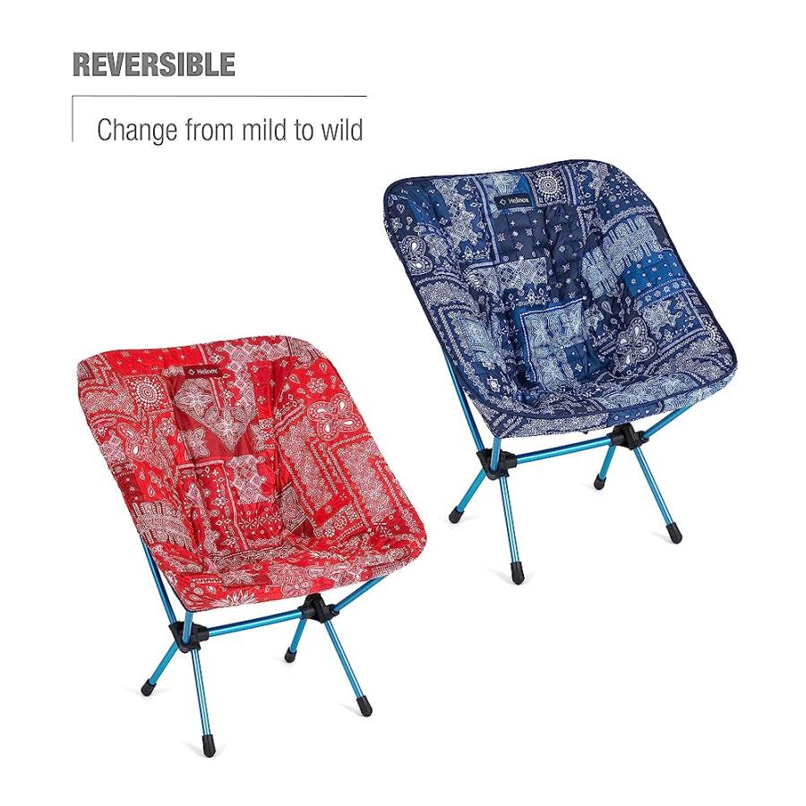HELINOX SEAT WARMER INSULATED FITTED CHAIR COVER, CHAIR ONE, BLUE BANDANA/RED BANDANA | Helinox | 04
