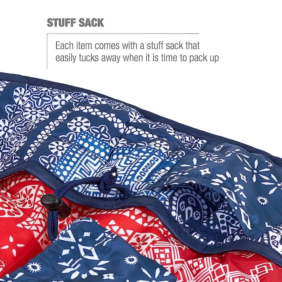 HELINOX SEAT WARMER INSULATED FITTED CHAIR COVER, CHAIR ONE, BLUE BANDANA/RED BANDANA | Helinox | 05