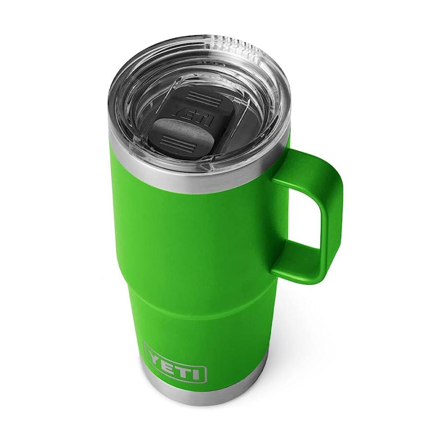 YETI RAMBLER 20 OZ TRAVEL MUG, STAINLESS STEEL, VACUUM INSULATED WITH STRONGHOLD LID, CANOPY GREEN | YETI
