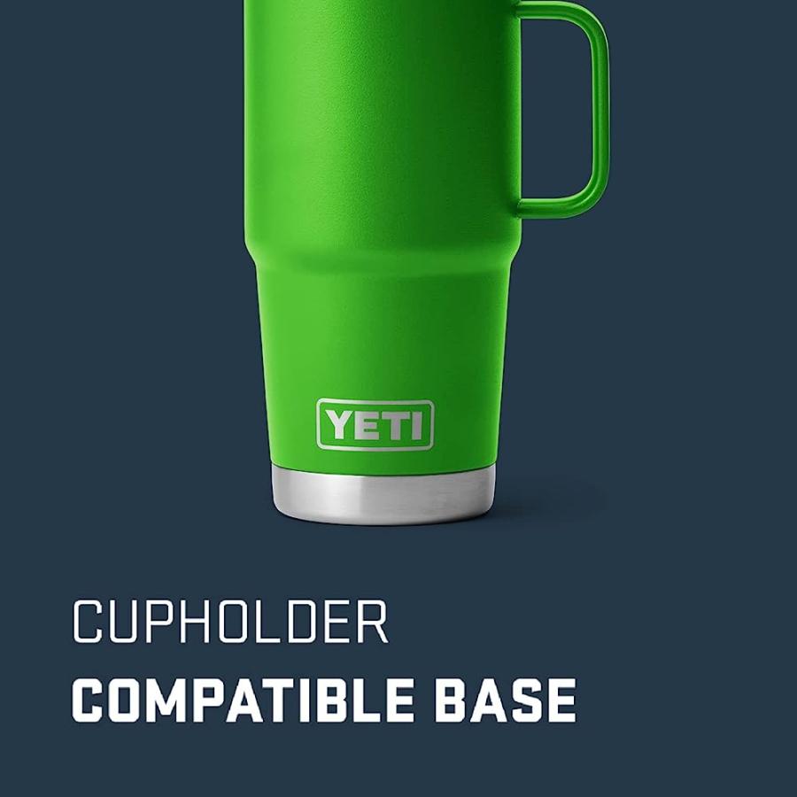 YETI RAMBLER 20 OZ TRAVEL MUG, STAINLESS STEEL, VACUUM INSULATED WITH STRONGHOLD LID, CANOPY GREEN | YETI | 02