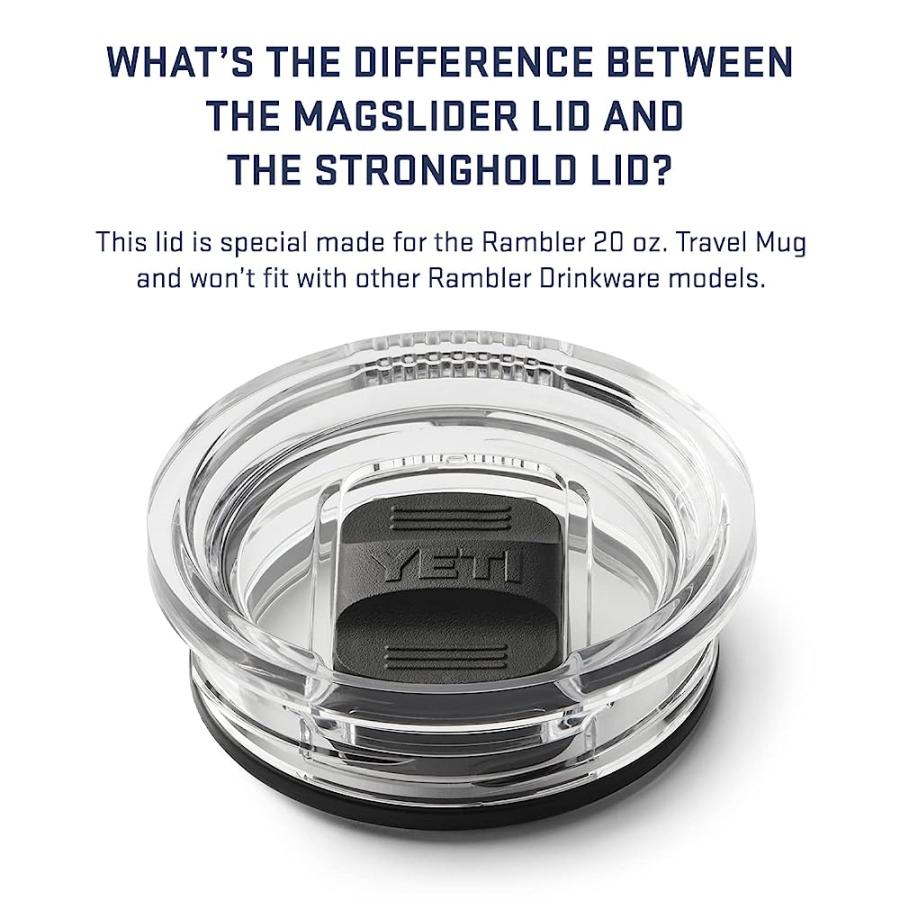 YETI RAMBLER 20 OZ TRAVEL MUG, STAINLESS STEEL, VACUUM INSULATED WITH STRONGHOLD LID, CANOPY GREEN | YETI | 05