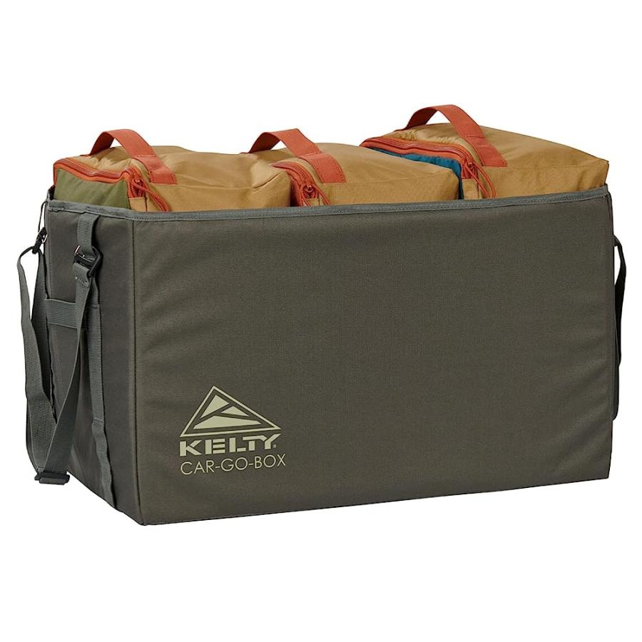 KELTY CAR-GO-BOX CAMPING, TAILGATING, TRAVEL ORGANIZATION KIT FOR TRUCKS, VANS, SUVS, CARS COLOR CODED PACKING CUBES, RUGGED FABRIC, 45L | KELTY