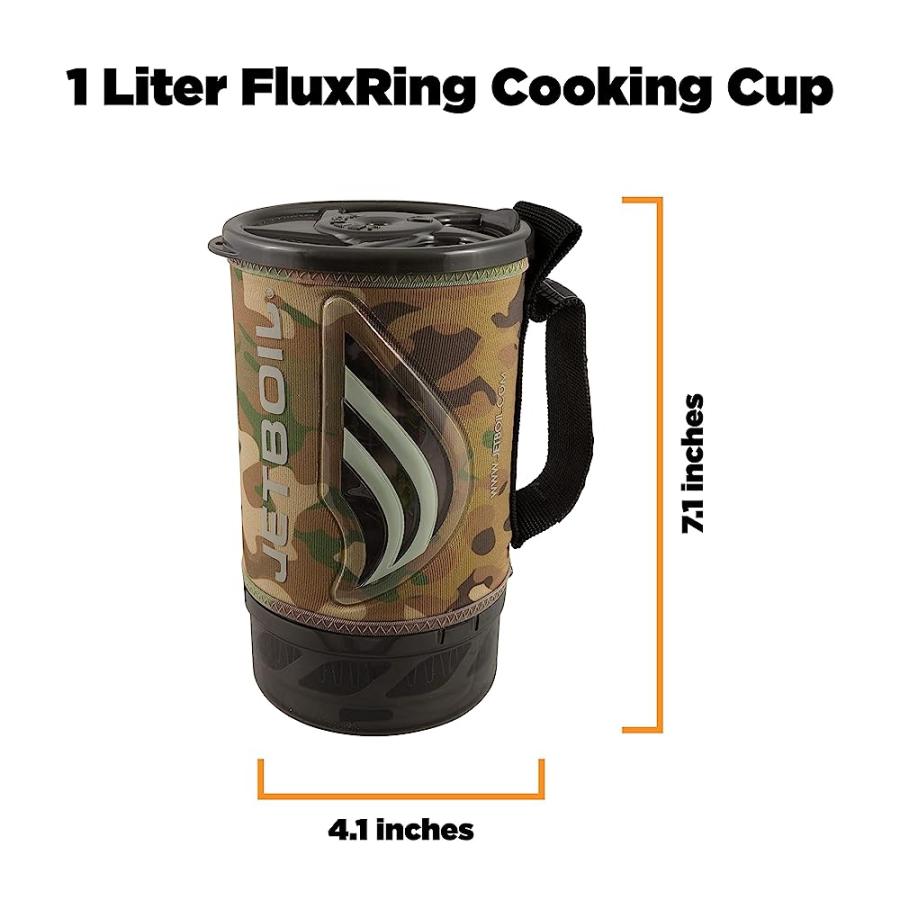 JETBOIL FLASH CAMPING AND BACKPACKING STOVE COOKING SYSTEM, CAMO BROWN | JETBOIL | 02