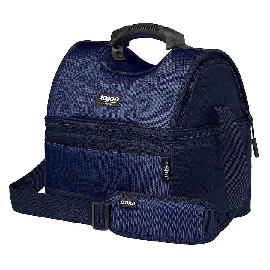 IGLOO 16-CAN SOFTSIDED INSULATED LUNCH BOX GRIPPER COOLER BAGS, BLUE | igloo | 03