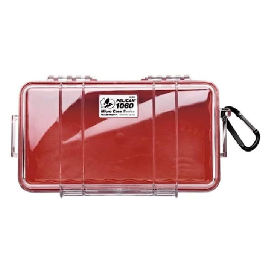 PELICAN 1060 MICRO CASE - FOR IPHONE, CELL PHONE, GOPRO, CAMERA, AND MORE (MAROON RED/CLEAR) | PELICAN PRODUCTS