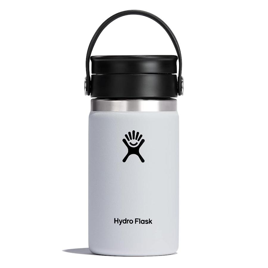HYDRO FLASK 12 OZ WIDE MOUTH BOTTLE WITH FLEX SIP LID WHITE | HYDRO FLASK