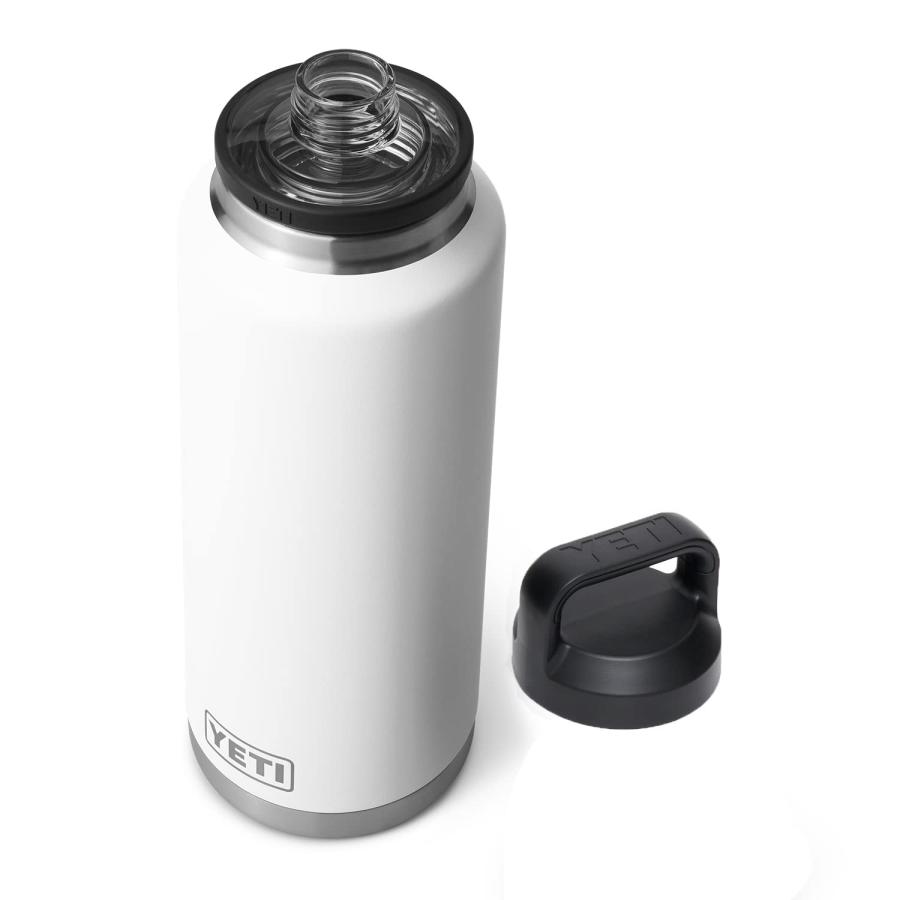YETI Rambler 46オンス ボトル キャップ付き 真空断熱 ステンレス製、ホワイト | YETI