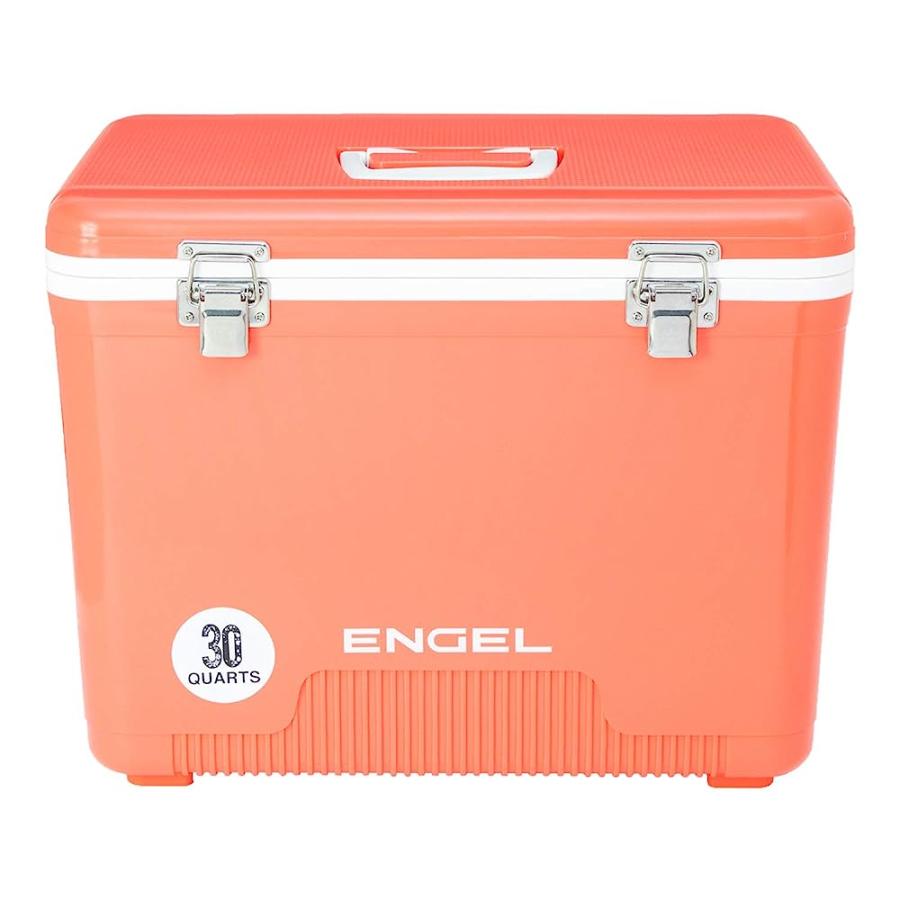 ENGEL UC30 30QT LEAK-PROOF, AIR TIGHT, DRYBOX COOLER AND HARD SHELL LUNCHBOX FOR MEN AND WOMEN IN CORAL |  | 01