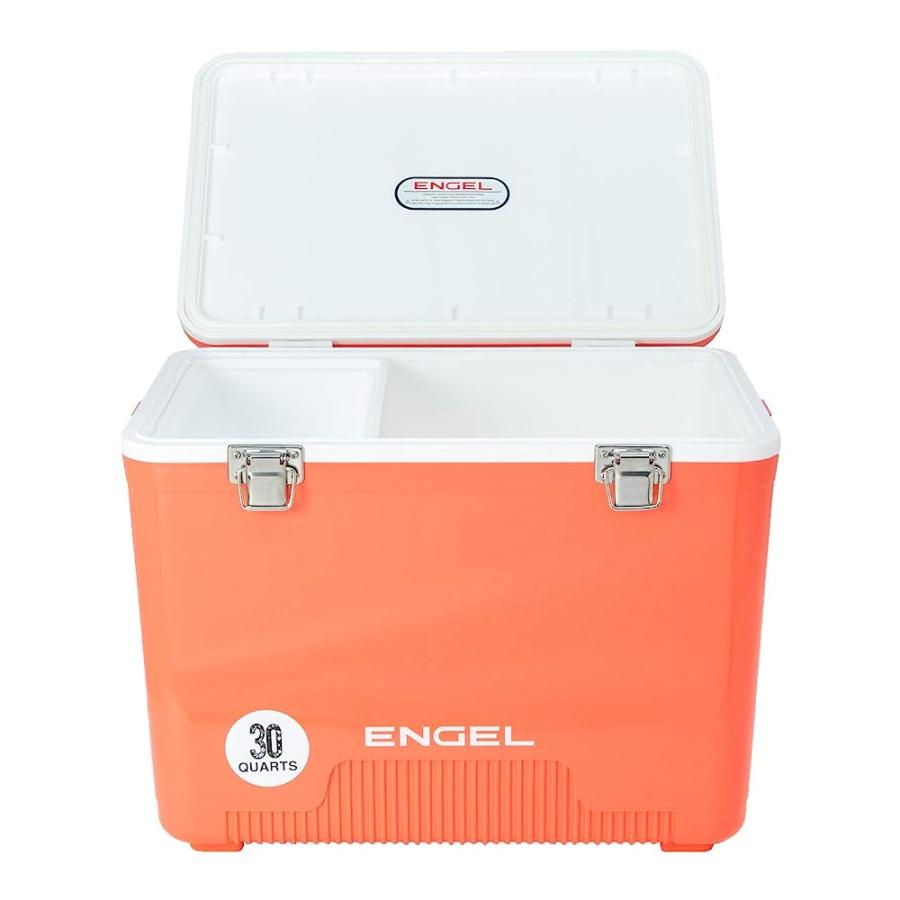 ENGEL UC30 30QT LEAK-PROOF, AIR TIGHT, DRYBOX COOLER AND HARD SHELL LUNCHBOX FOR MEN AND WOMEN IN CORAL |  | 04