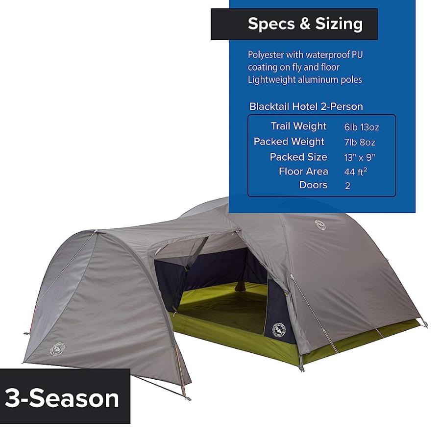 BIG AGNES BLACKTAIL HOTEL 3 BIKEPACKING TENT | BIG AGNES | 03