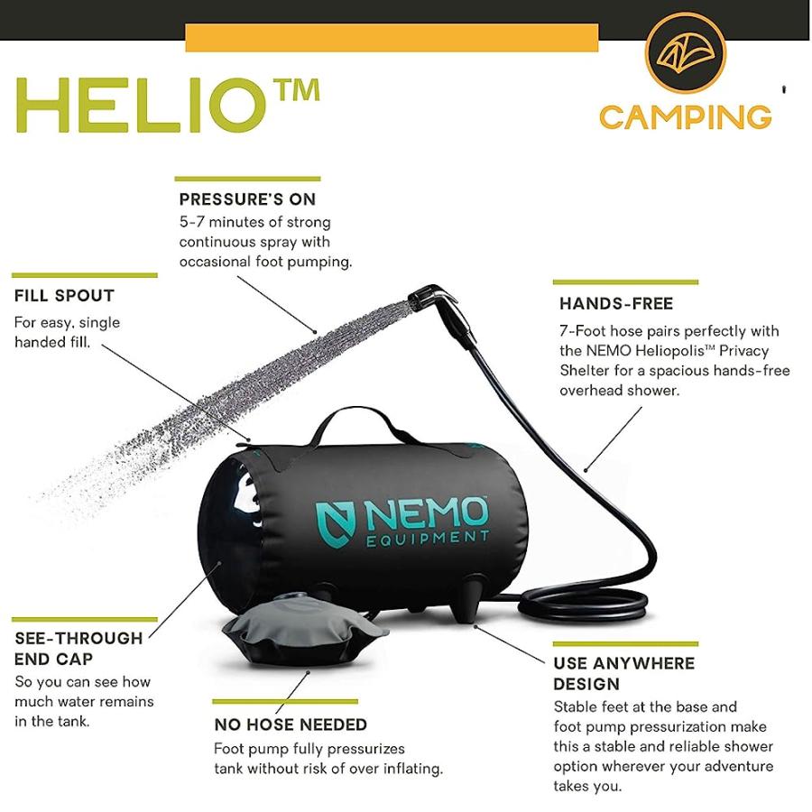 NEMO HELIO PRESSURE SHOWER (DARK VERGLAS) | NEMO | 01