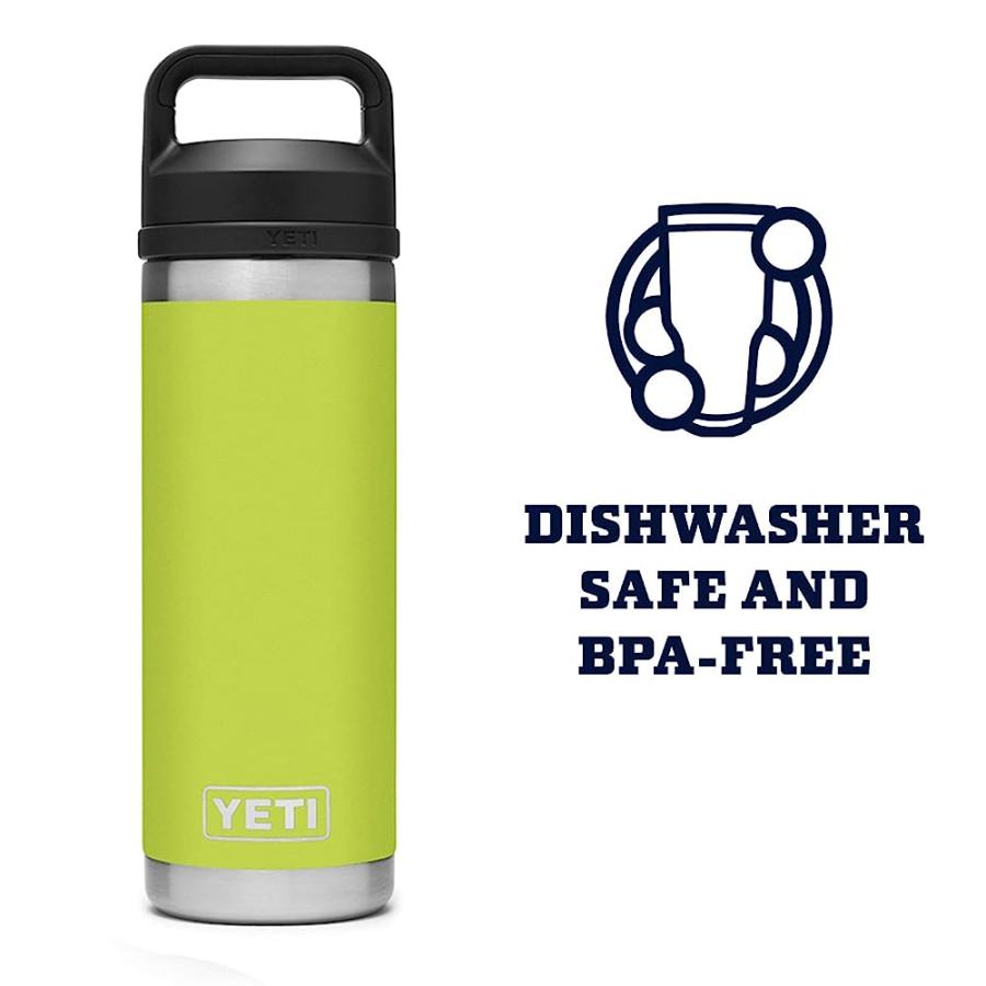 YETI RAMBLER 18 OZ BOTTLE, VACUUM INSULATED, STAINLESS STEEL WITH CHUG CAP, CHARTREUSE | YETI | 04