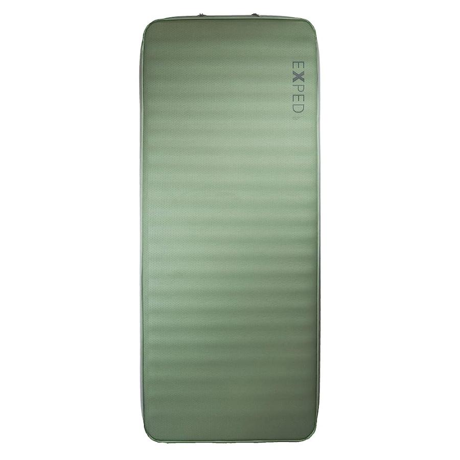 EXPED MEGAMAT 10 - SELF-INFLATING AND EXTREMELY COMFORTABLE LUXURIOUS SLEEPING MAT, GREEN, MEDIUM WIDE | 