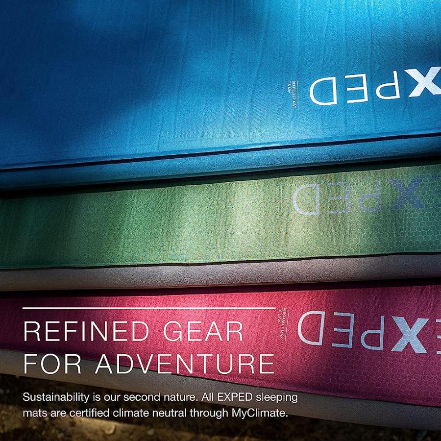 EXPED MEGAMAT 10 - SELF-INFLATING AND EXTREMELY COMFORTABLE LUXURIOUS SLEEPING MAT, GREEN, MEDIUM WIDE |  | 05