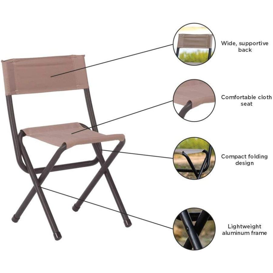 Coleman Folding Camp Chair Woodsman II Portable Outdoor Chair, 17" x 17.5" | Coleman | 04
