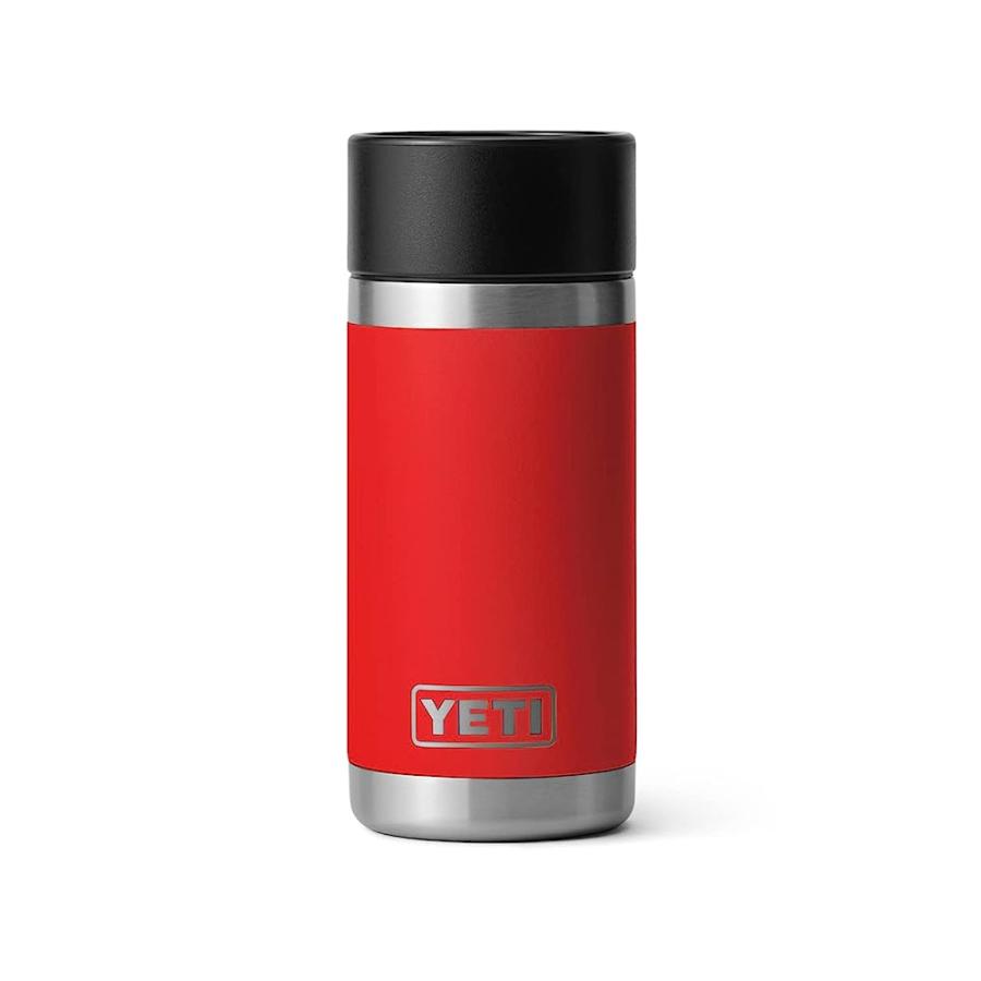 YETI RAMBLER 12 OZ BOTTLE, STAINLESS STEEL, VACUUM INSULATED, WITH HOT SHOT CAP, RESCUE RED | YETI
