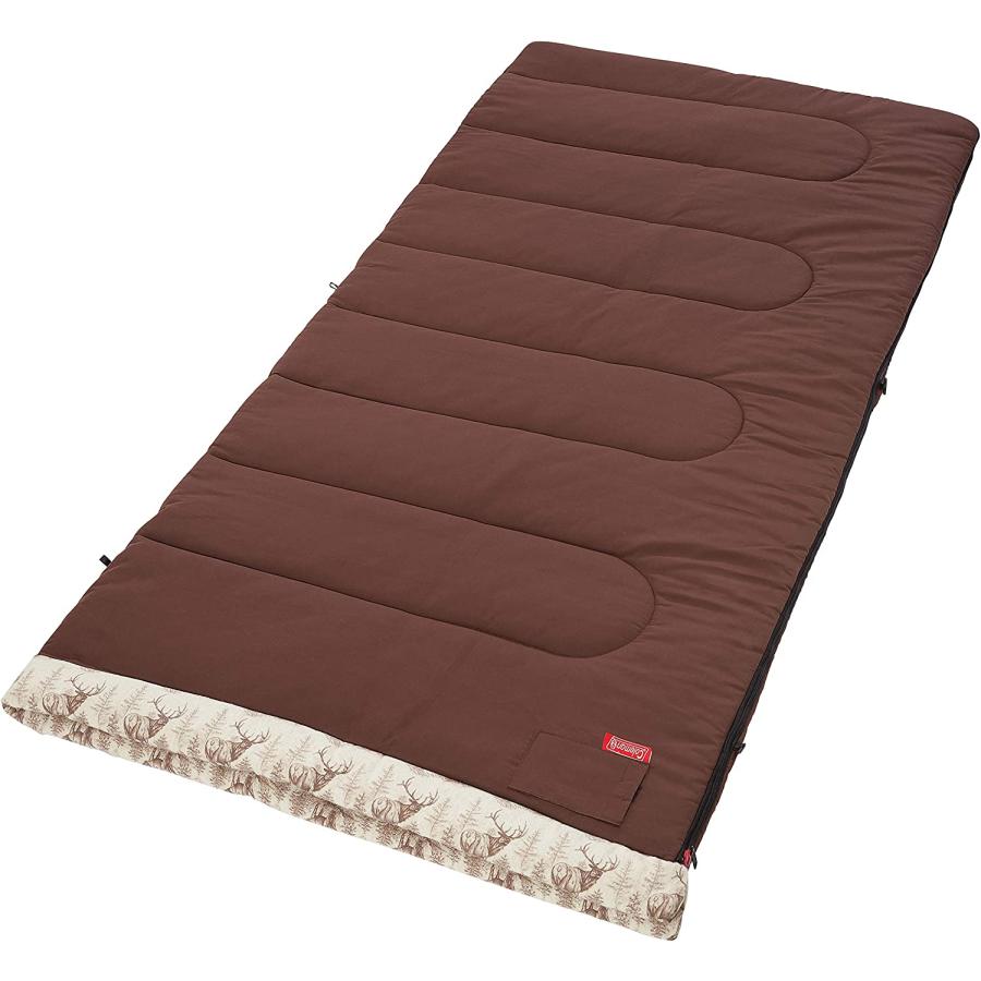 Coleman Autumn Trails 30 Degree Sleeping Bag, Standard, Brown and Deer print | Coleman